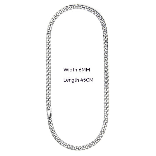 Cuban Link Chain Non-fading Titanium Steel Necklace