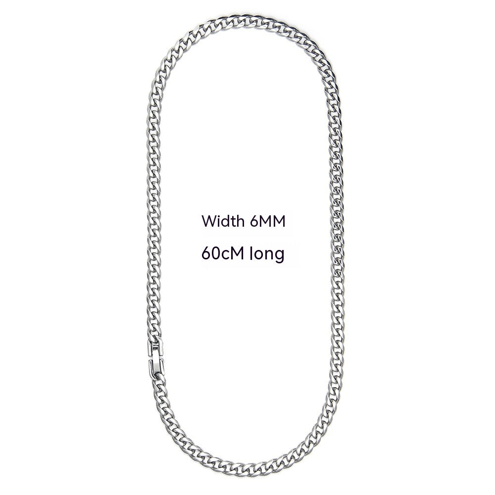 Cuban Link Chain Non-fading Titanium Steel Necklace