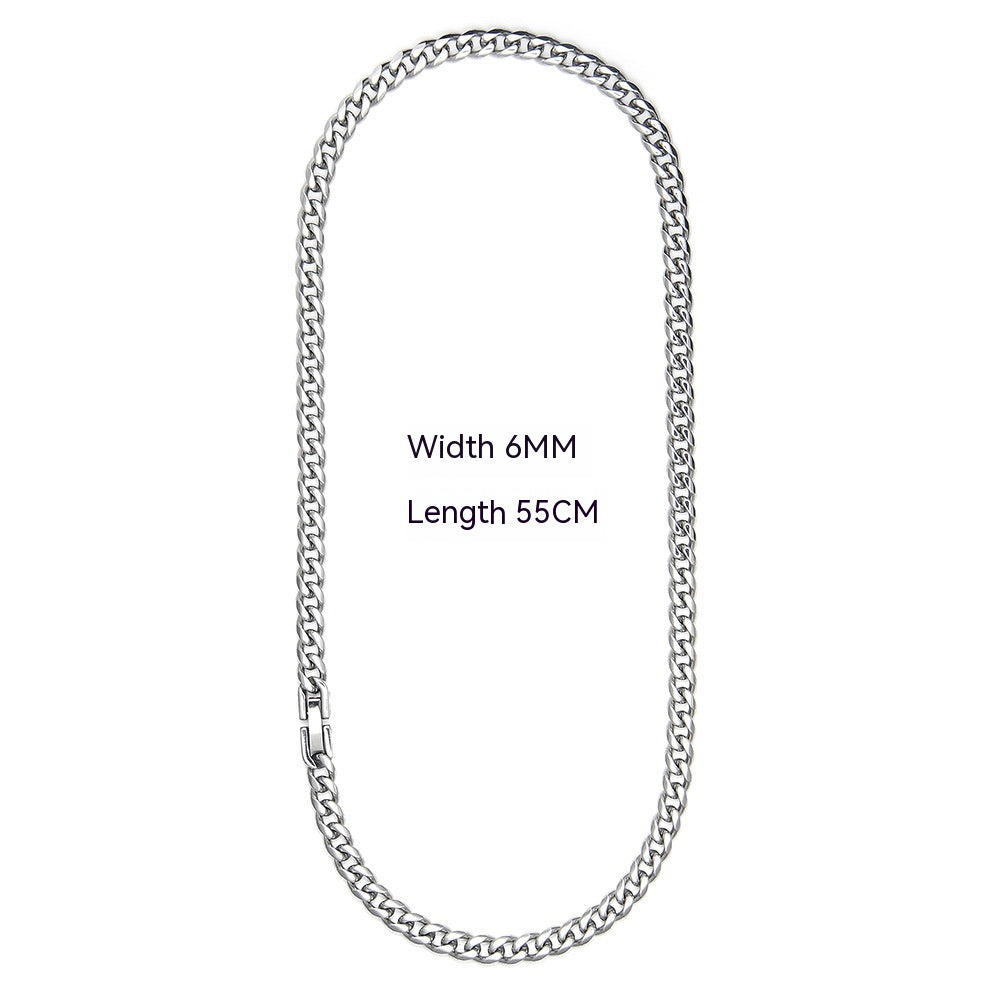 Cuban Link Chain Non-fading Titanium Steel Necklace